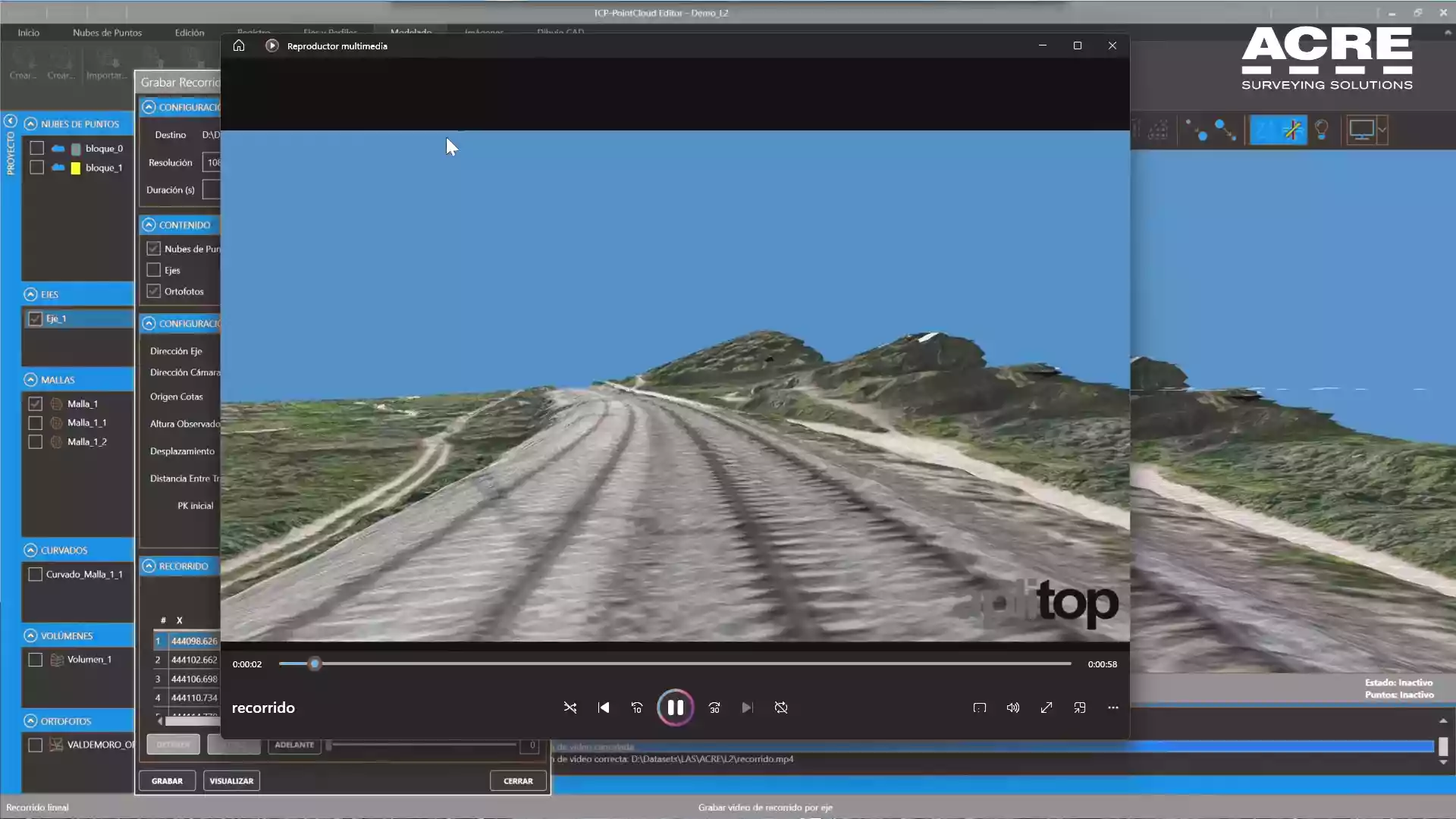 Final digital terrain model