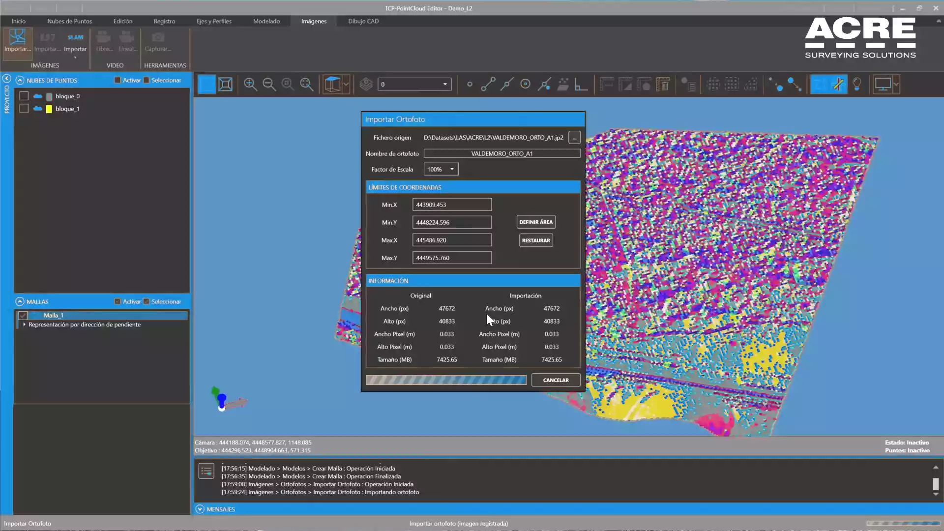 Digital terrain model