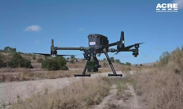 ACRE leads a strategic project of highways with LiDAR data obtained with Dron DJI and processed with TcpPointCloud Editor