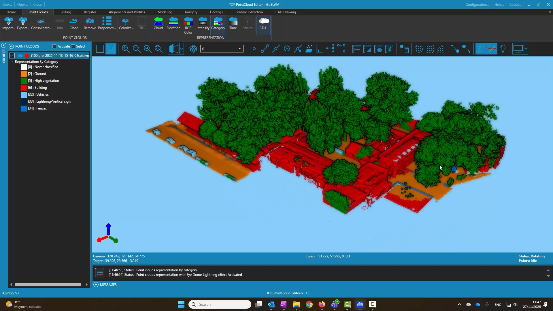 Point cloud visualization