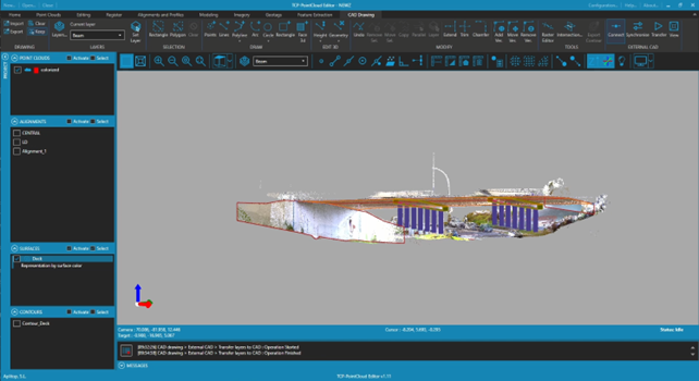 Nube de puntos RGB con modelado 3D