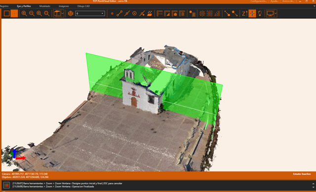 Software empleado: Aplitop Tcp PointCloud Editor
