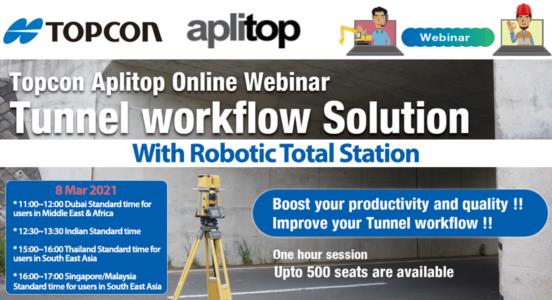 Tunnel Workflow with Robotic Total Station